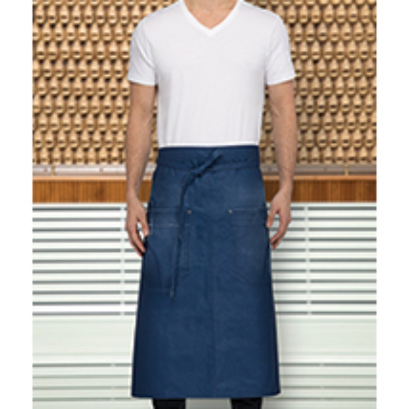 Bluee Denim Apron by Orient Uniforms for customers in Dubai, Abu Dhabi, Sharjah, Ajman and across the UAE