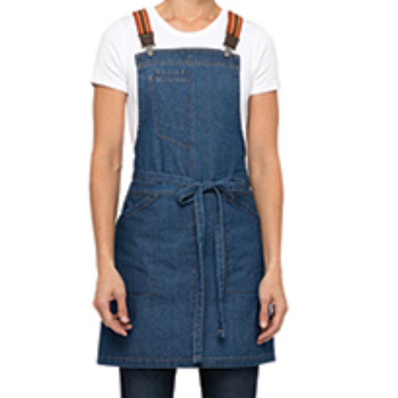 Denim Bib 2 Apron by Orient Uniforms for customers in Dubai, Abu Dhabi, Sharjah, Ajman and across the UAE