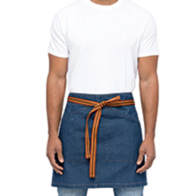 Short Arpon Denim Apron by Orient Uniforms for customers in Dubai, Abu Dhabi, Sharjah, Ajman and across the UAE