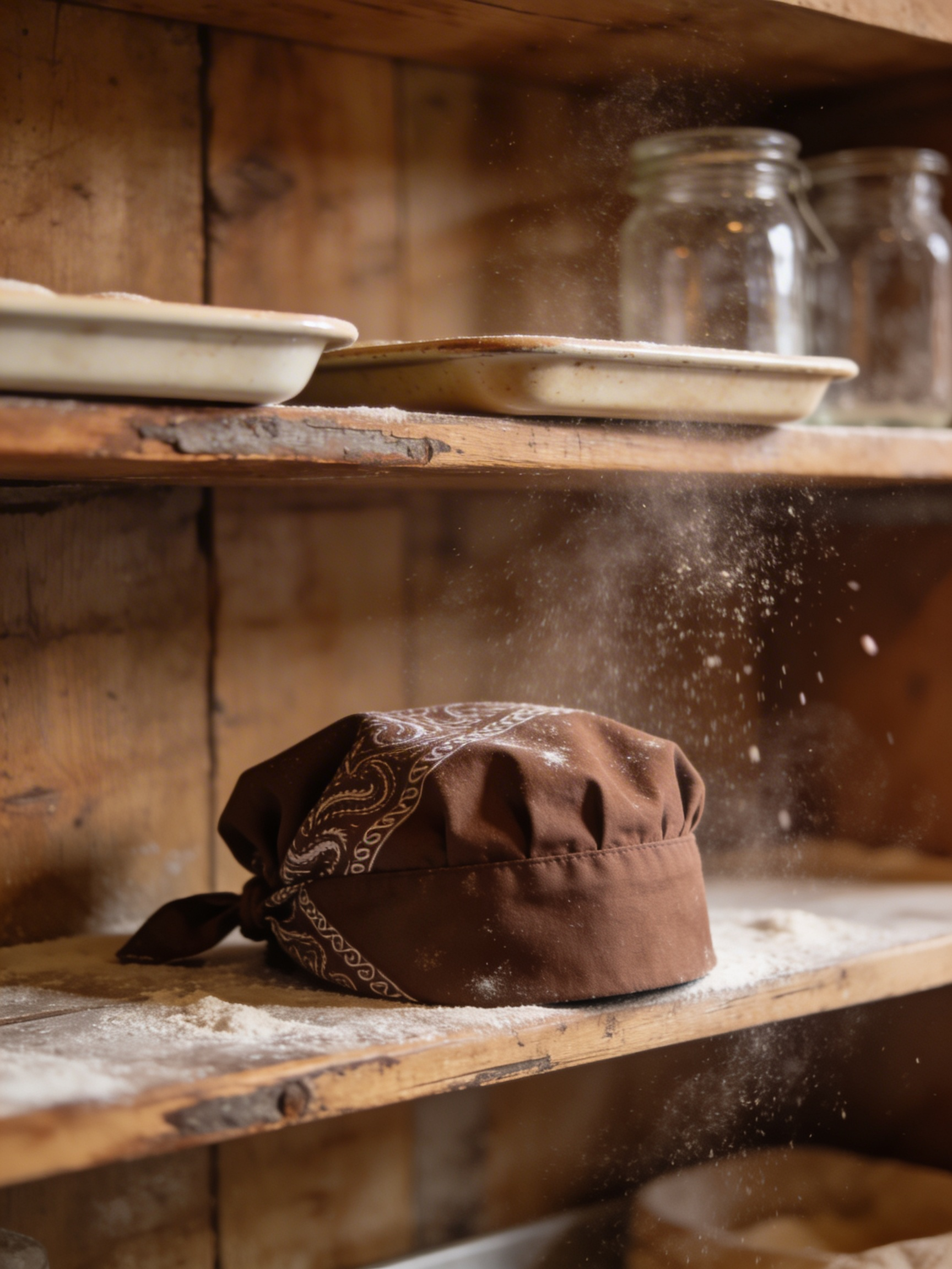 Brown Cotton Bandana Chef Bandana by Orient Uniforms for customers in Dubai, Abu Dhabi, Sharjah, Ajman and across the UAE