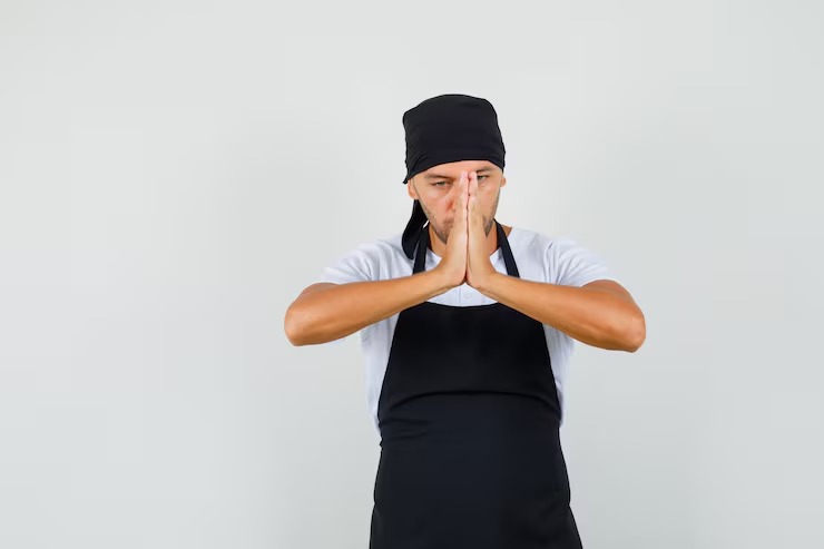 Classic Black Bandana Chef Bandana by Orient Uniforms for customers in Dubai, Abu Dhabi, Sharjah, Ajman and across the UAE