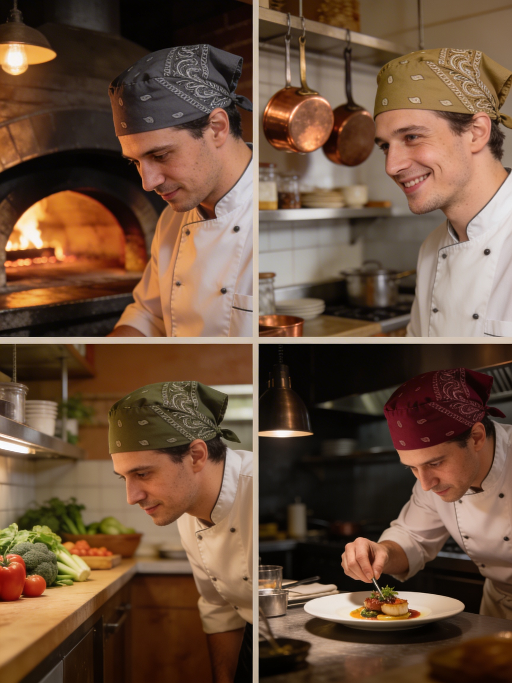 Five Star Hotel Bandana Chef Bandana by Orient Uniforms for customers in Dubai, Abu Dhabi, Sharjah, Ajman and across the UAE