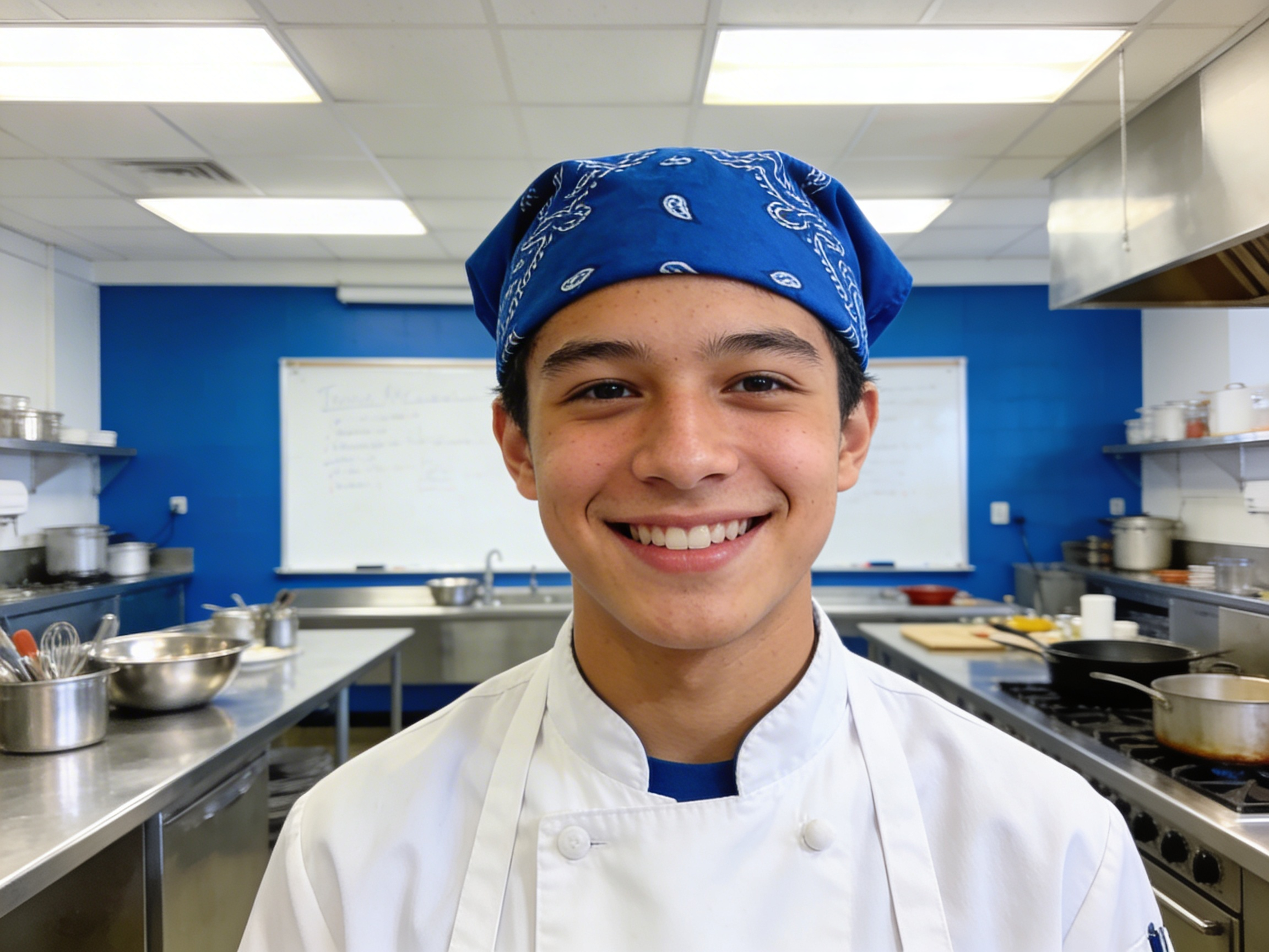 Royal Blue Bandana Chef Bandana by Orient Uniforms for customers in Dubai, Abu Dhabi, Sharjah, Ajman and across the UAE