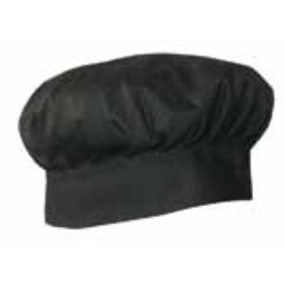 Chef Cloud Black Cap by Orient Uniforms for customers in Dubai, Abu Dhabi, Sharjah, Ajman and across the UAE
