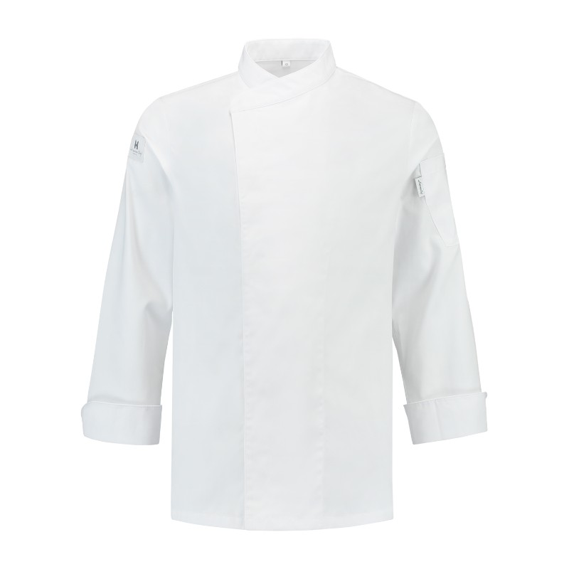 Chef Wear Full Sleeves Closure Ban Collar by Orient Uniforms for customers in Dubai, Abu Dhabi, Sharjah, Ajman and across the UAE