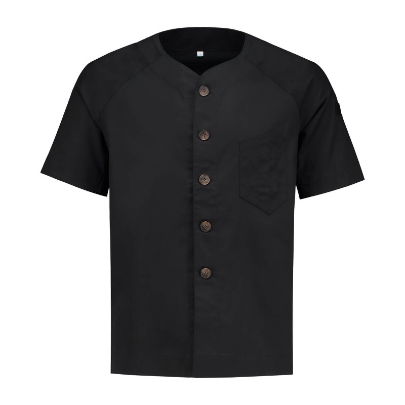 Cotton Round Neck Chef Sleeveless Shirt Button Short Collar by Orient Uniforms for customers in Dubai, Abu Dhabi, Sharjah, Ajman and across the UAE