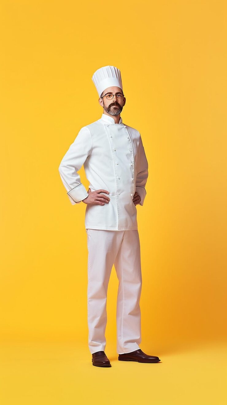 11 Chef Stands Yellow 853645 15659 by Orient Uniforms for customers in Dubai, Abu Dhabi, Sharjah, Ajman and across the UAE