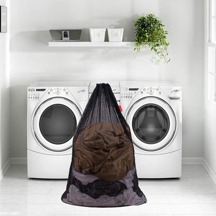 Mesh Material Black 2 Laundry Bag by Orient Uniforms for customers in Dubai, Abu Dhabi, Sharjah, Ajman and across the UAE