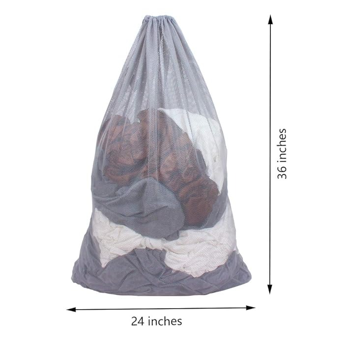 Mesh Material Gray 4 Laundry Bag by Orient Uniforms for customers in Dubai, Abu Dhabi, Sharjah, Ajman and across the UAE