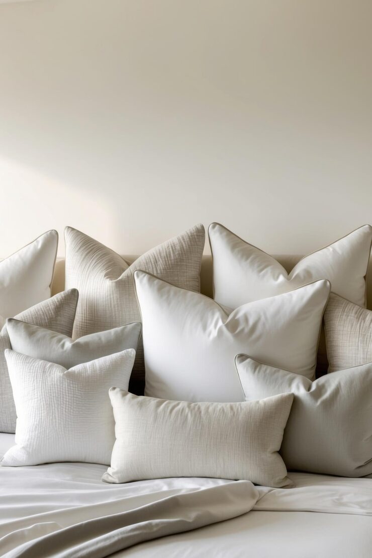 Comfortable Hotel Bed Plush Pillows Beautifully Made Abundance by Orient Uniforms for customers in Dubai, Abu Dhabi, Sharjah, Ajman and across the UAE