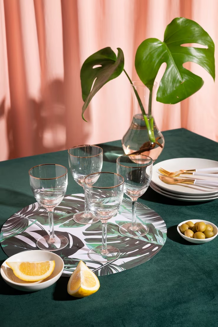 Green Party Table Runner by Orient Uniforms for customers in Dubai, Abu Dhabi, Sharjah, Ajman and across the UAE