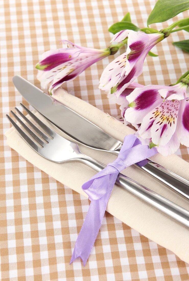 Italian Orange White Stripe Table Runner by Orient Uniforms for customers in Dubai, Abu Dhabi, Sharjah, Ajman and across the UAE