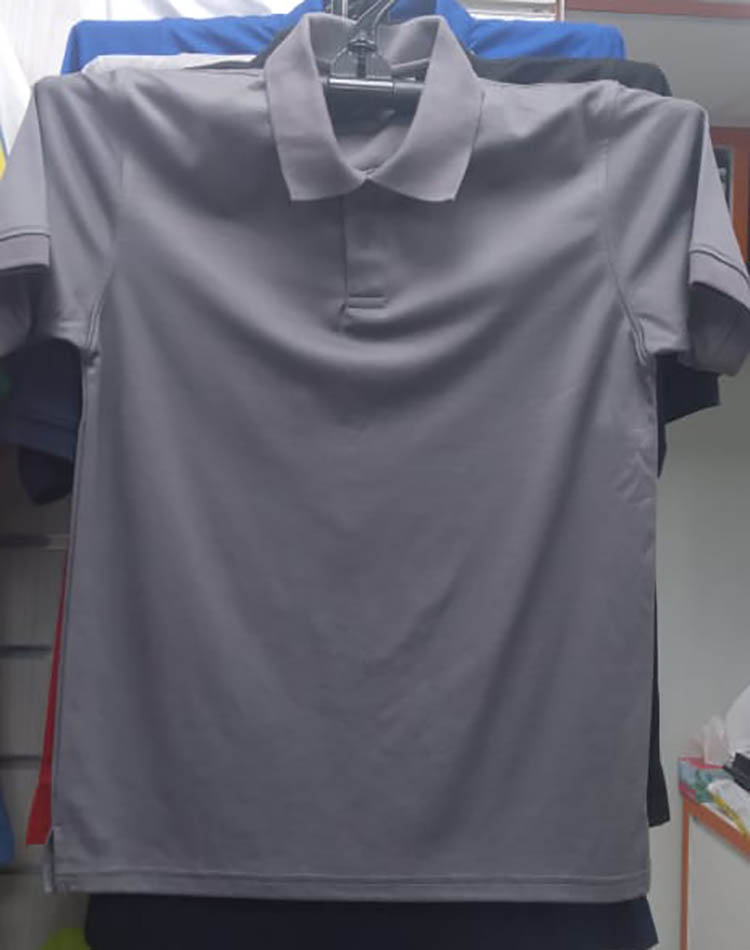 Dry Fit Collection Polo T Dark Gray Color Polyester Mesh