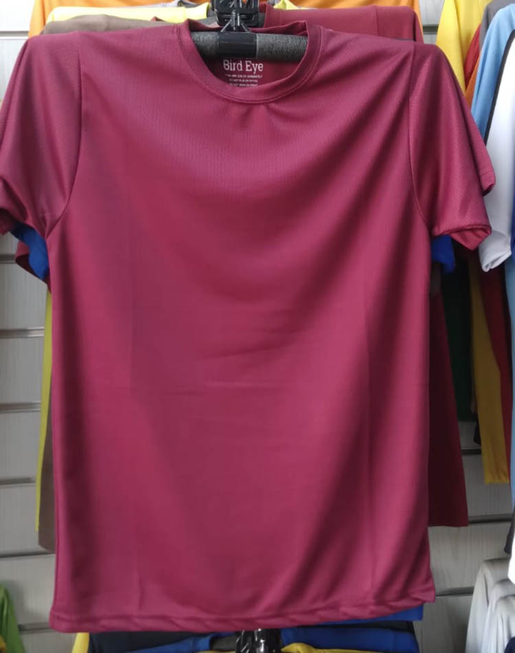 Dry Fit Collection Maroon Color Polyester Mesh