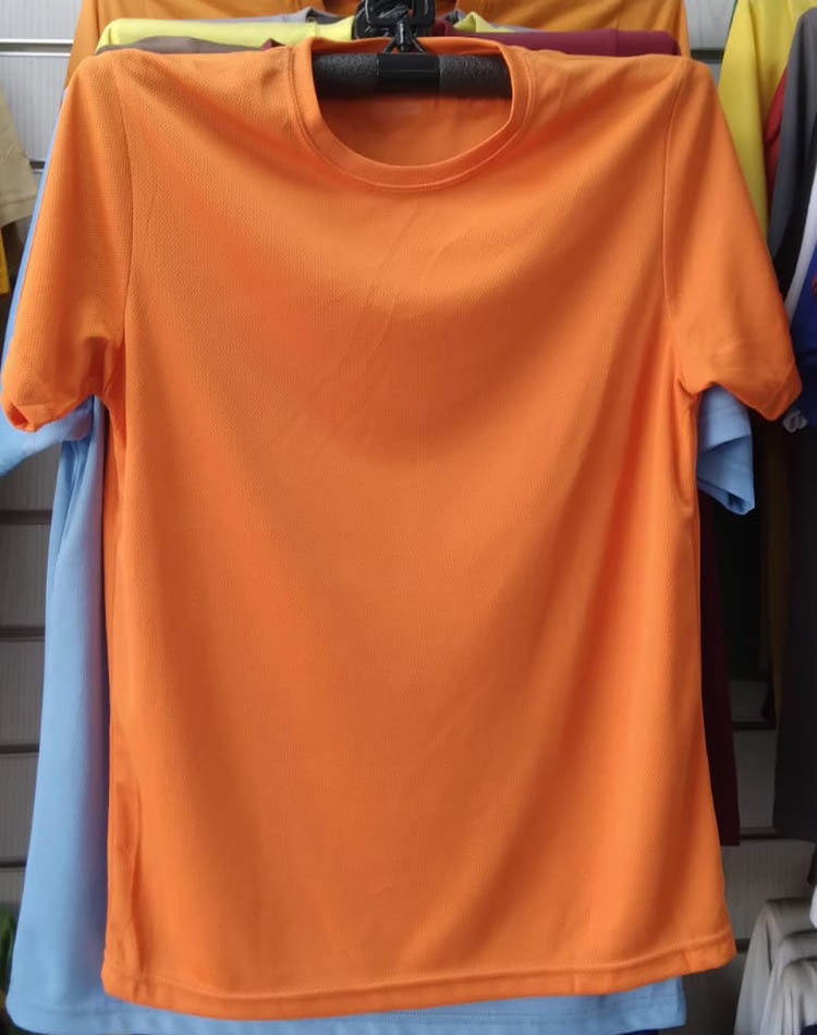 Dry Fit Collection Orange Color Polyester Mesh