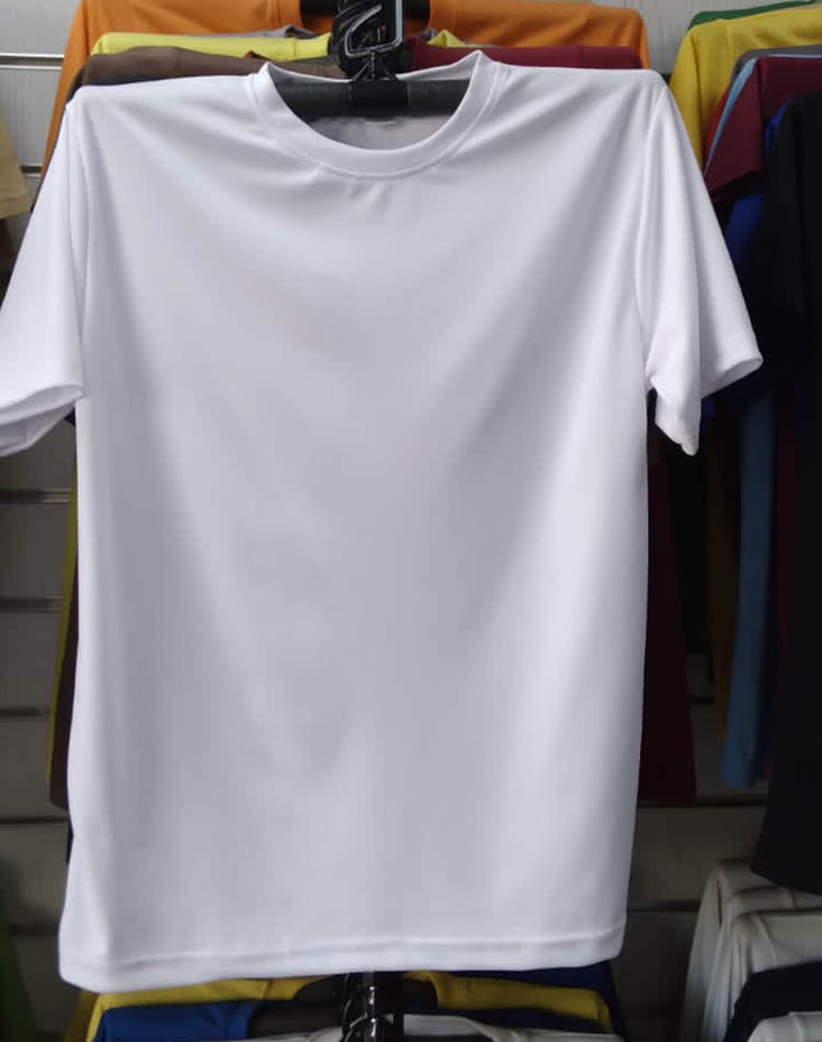 Dry Fit Collection White Color Polyester Mesh