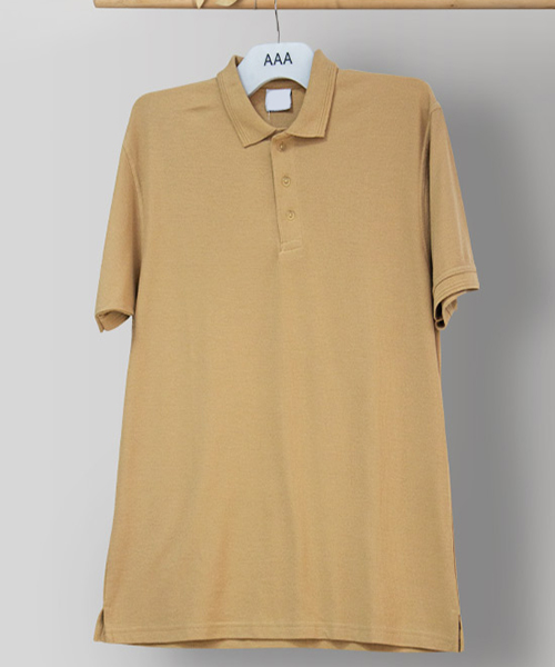 Kids Tshirts Beige Color Polo Age 3 Years