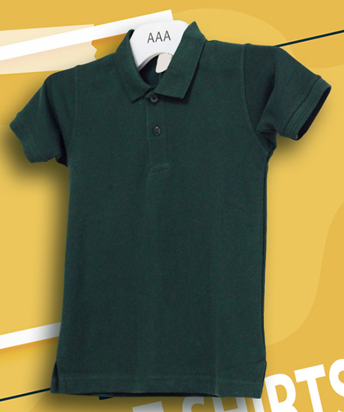 Kids Tshirts Dark Green Polo 3 4 Years