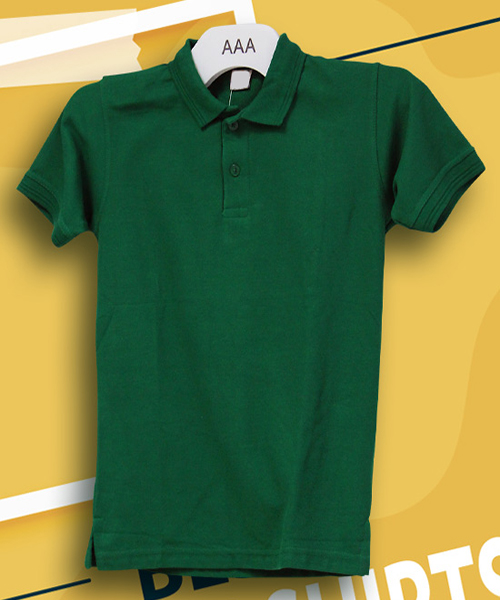 Kids Tshirts Dark Green Polo 3 Years