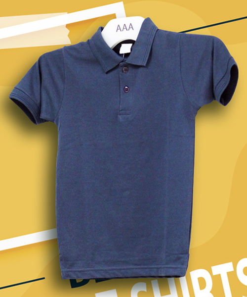 Kids Tshirts Navy Bluee Polo Age 3