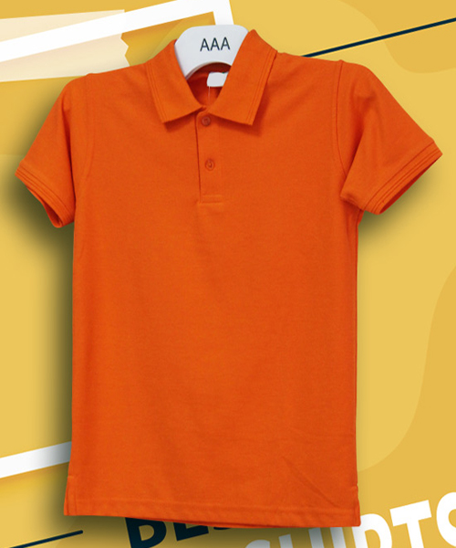 Kids Tshirts Orange Polo 3 5 Years