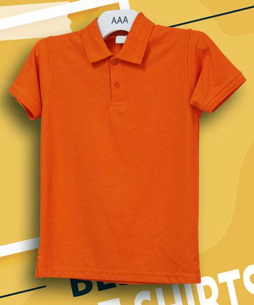 Kids Tshirts Orange Polo 5 6 Years