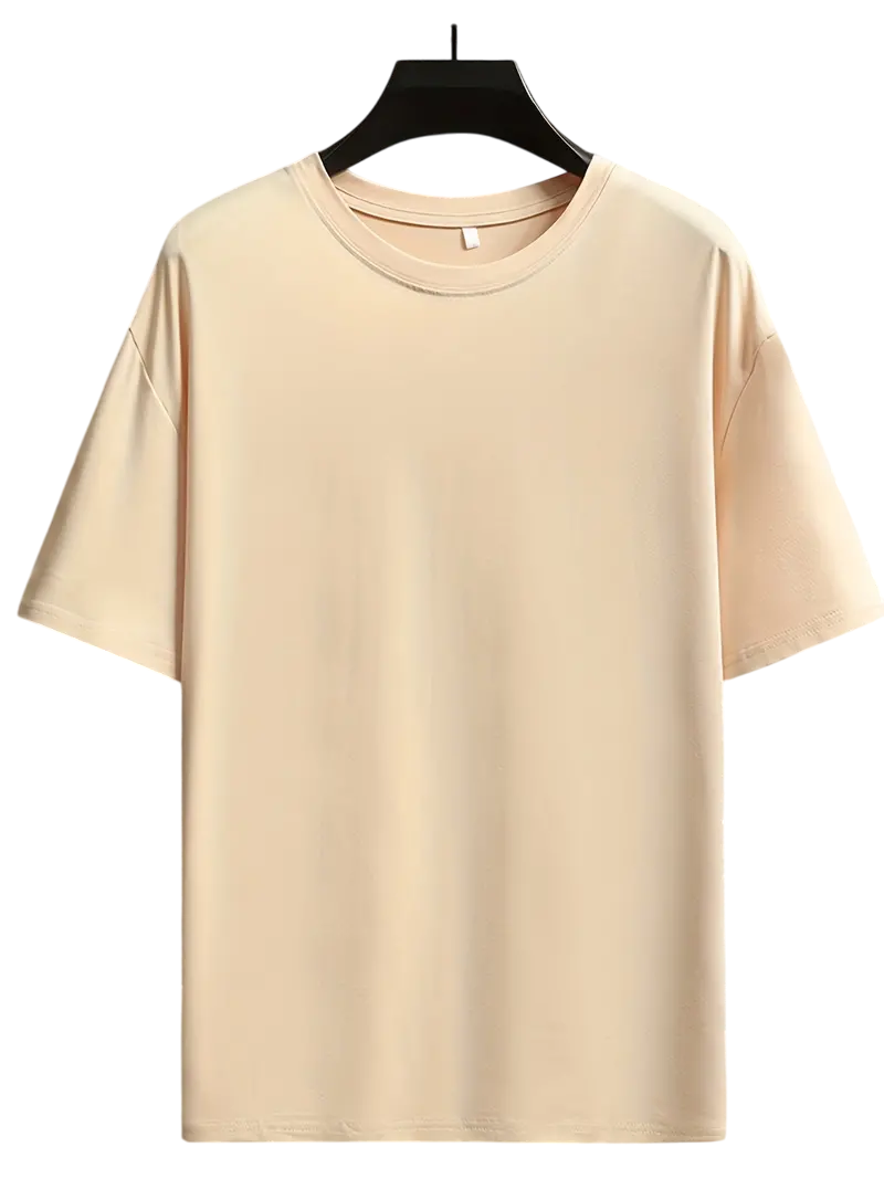 Oversize Tshirts Beige Color Tshirt