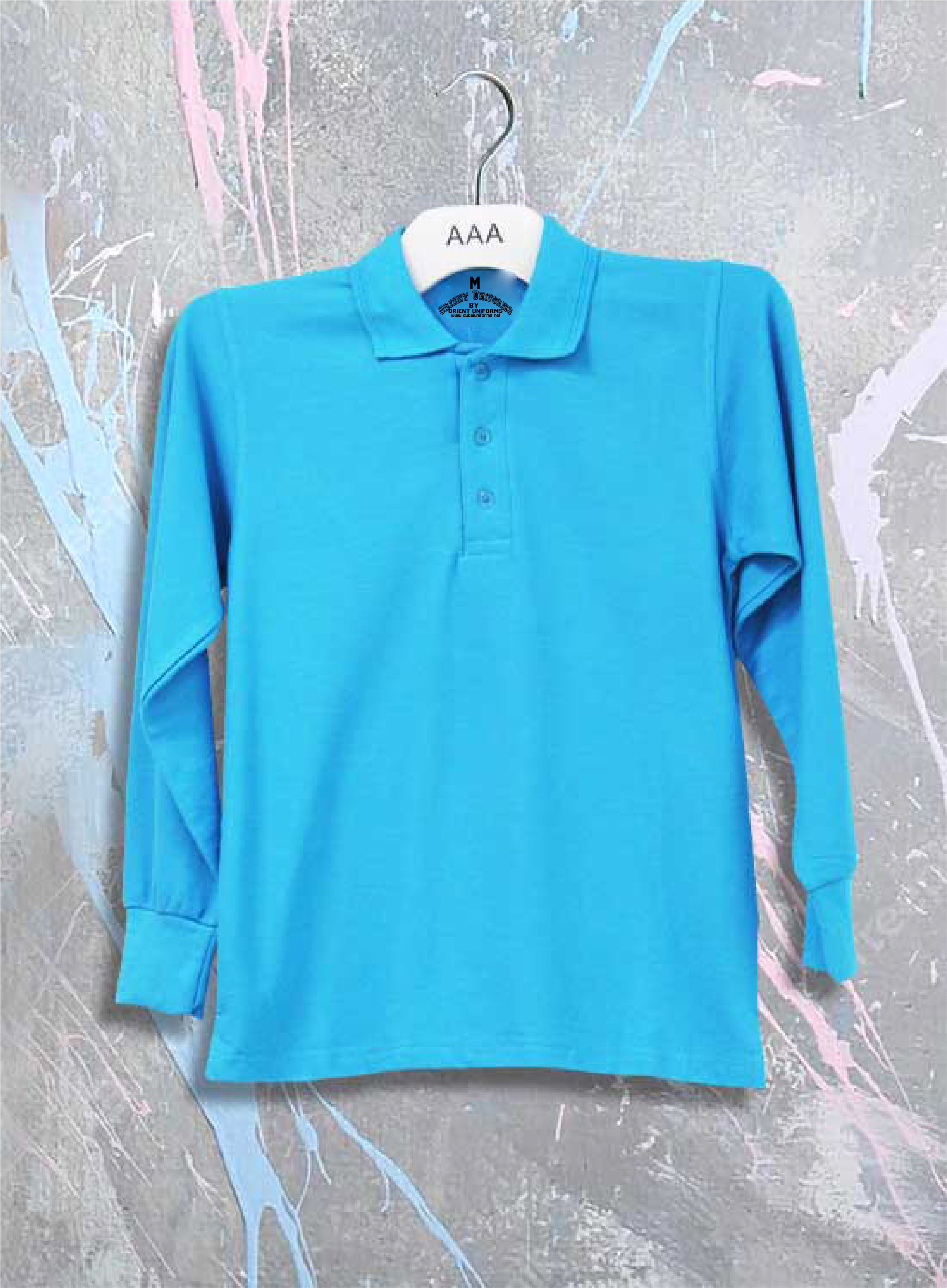 Polo S Aqua Bluee Full Sleeves Shirt Cotton
