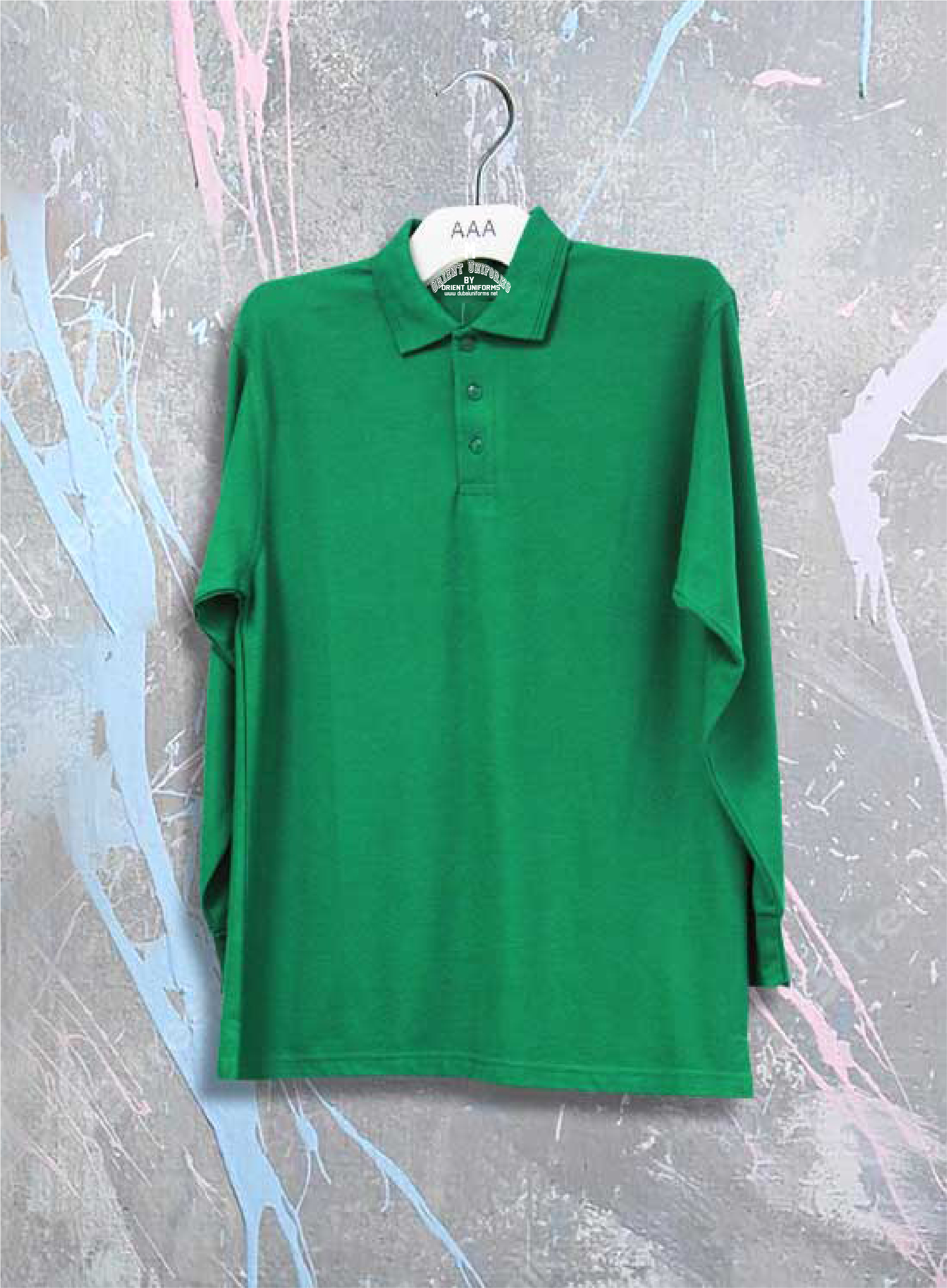 Polo S Green Full Sleeves Shirt Cotton