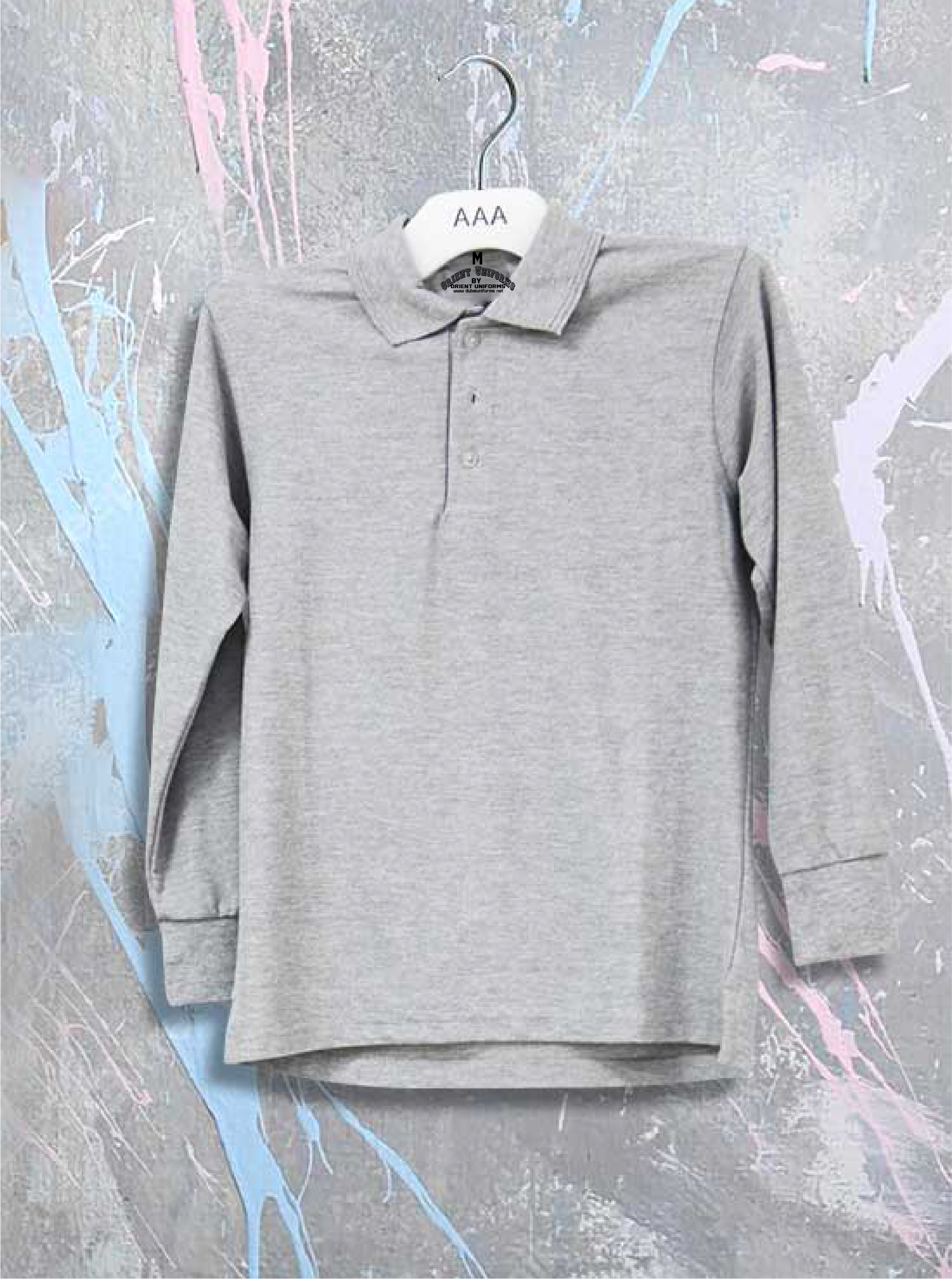 Polo S Light Gray Full Sleeves Shirt Cotton