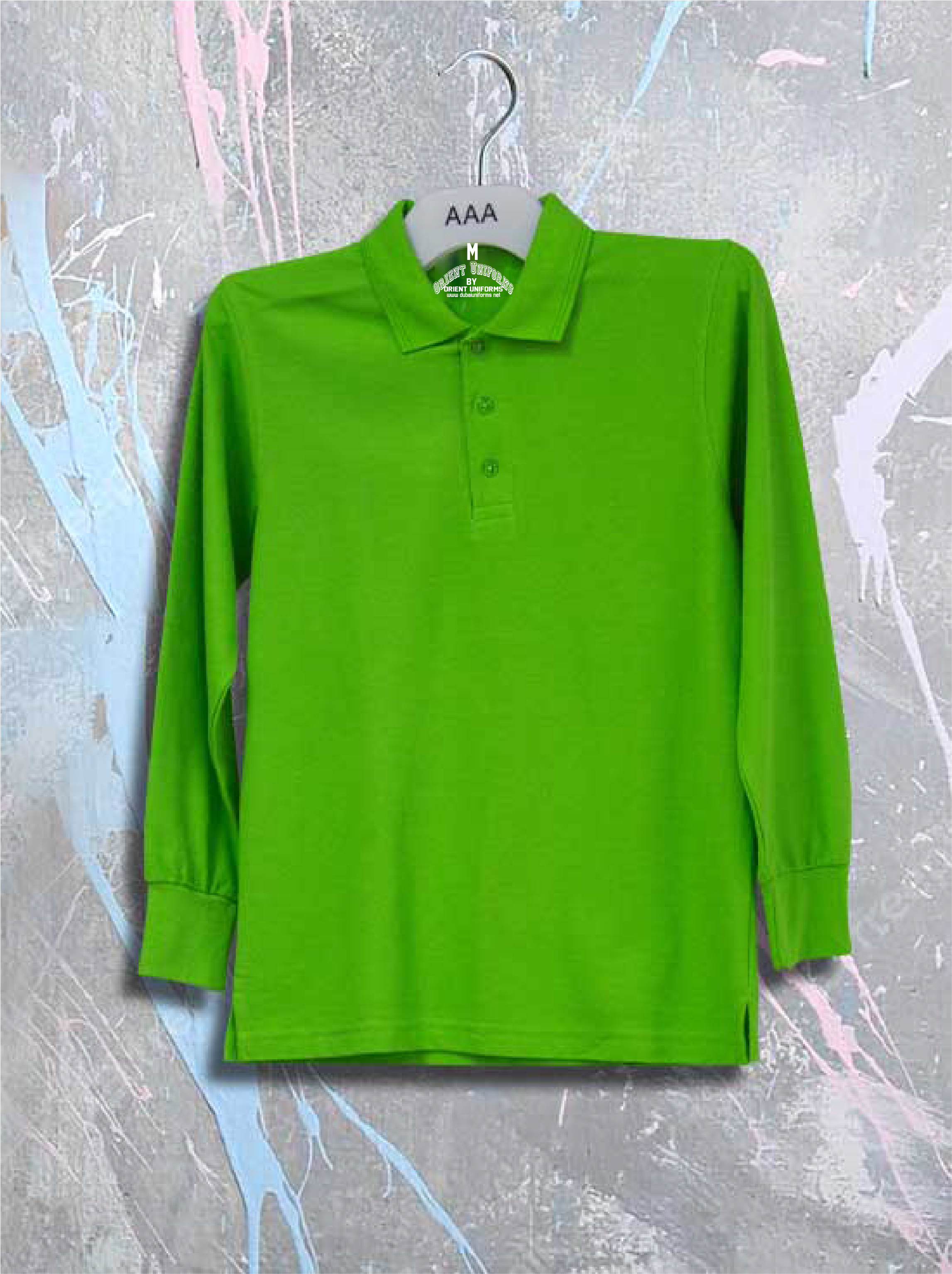 Polo S Light Green Full Sleeves Shirt Cotton