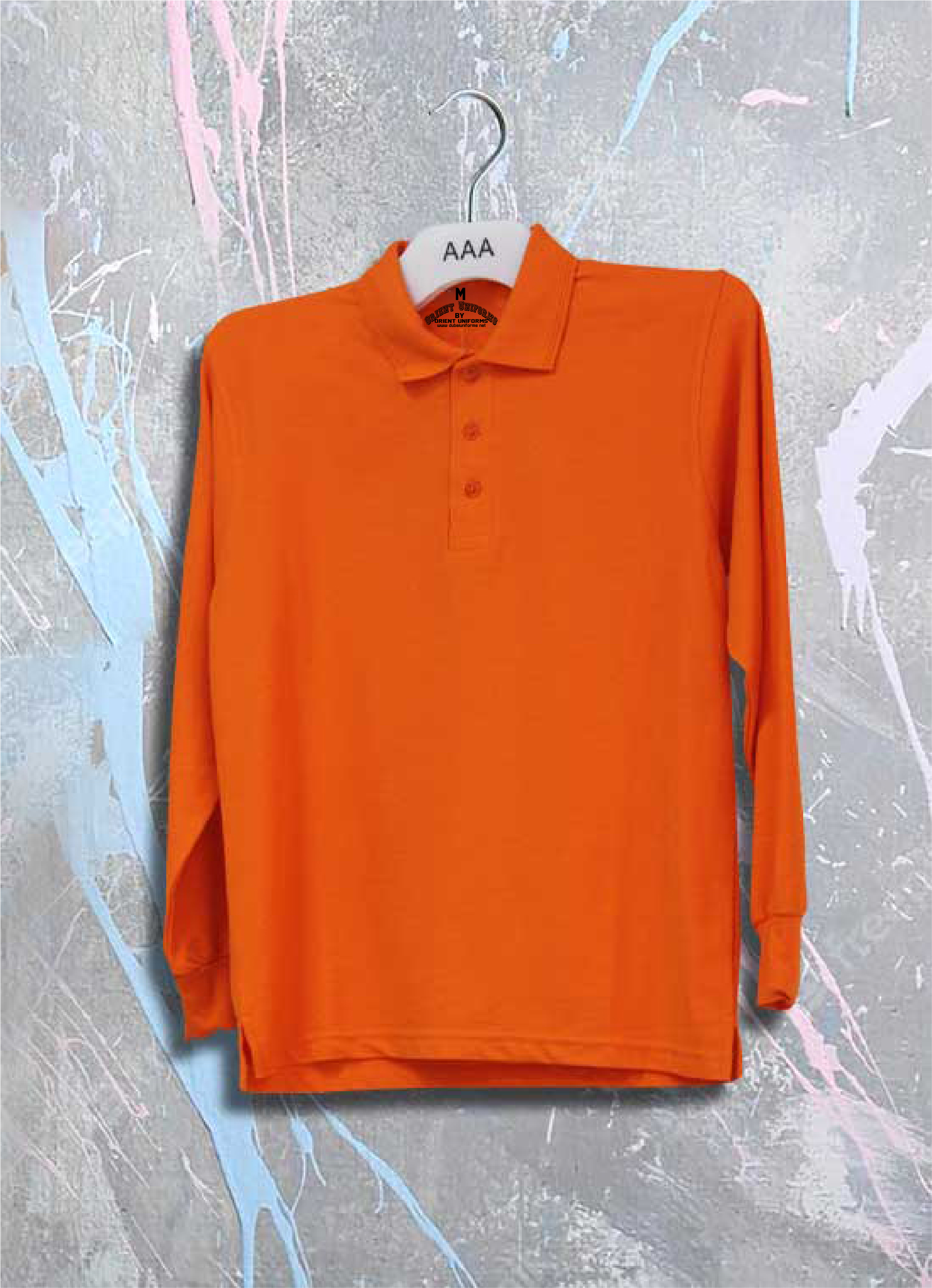 Polo S Orange Full Sleeves Shirt Cotton