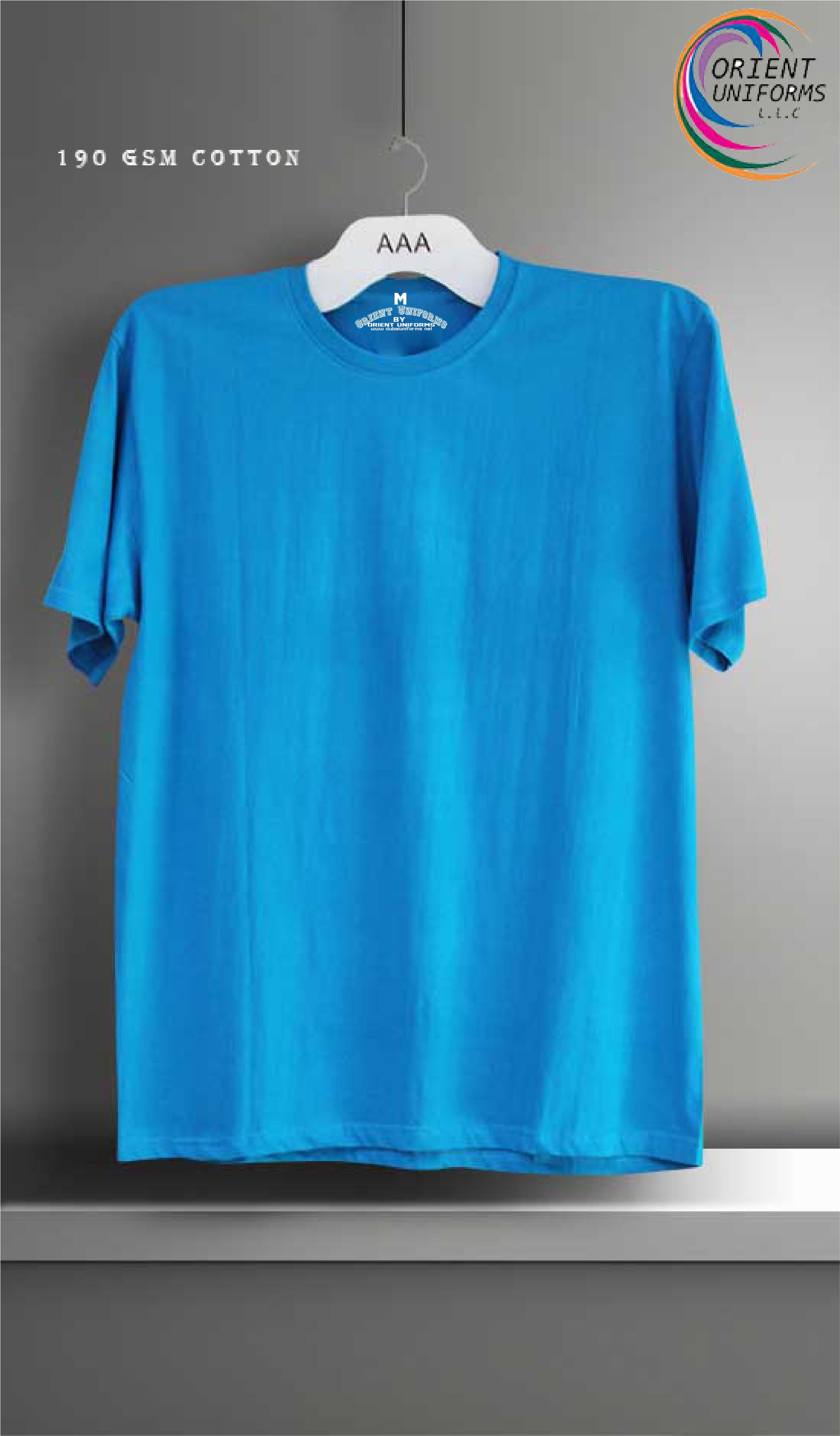 Round Neck Tshirts Aqua Bluee Tshirt
