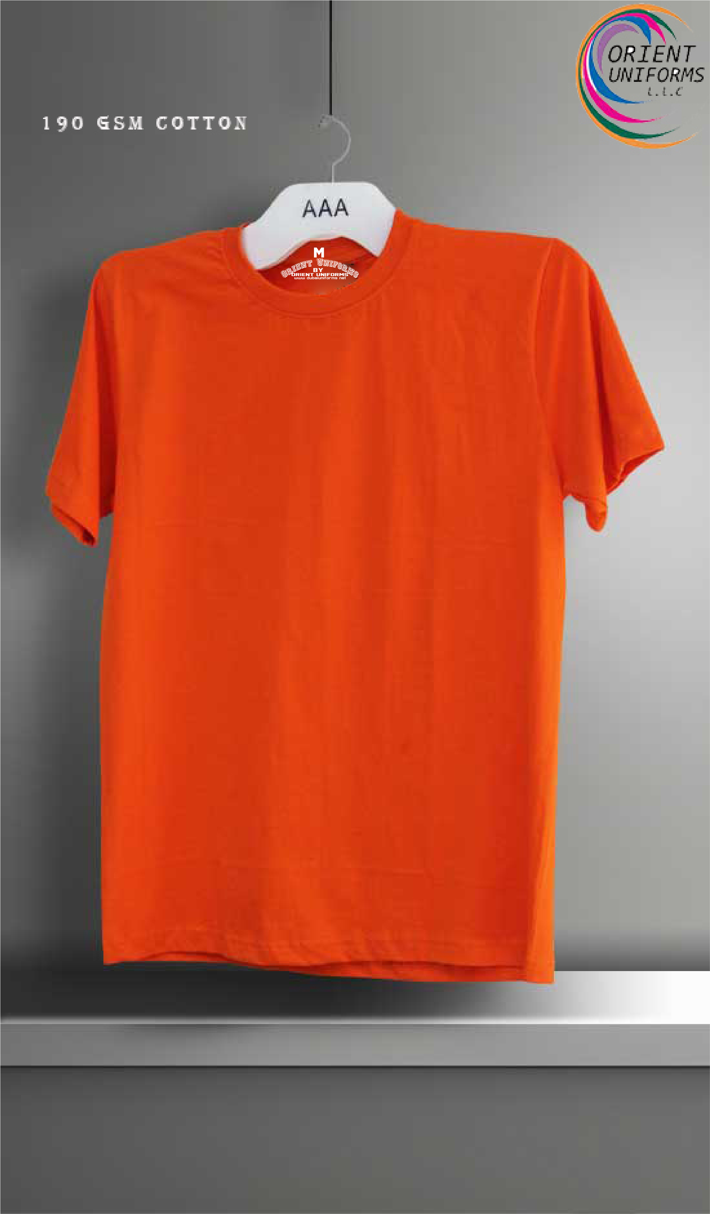 Round Neck Tshirts Orange Color Tshirt