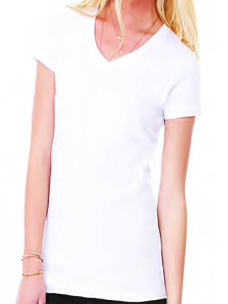 V Neck Tshirts Cotton White Tshirt