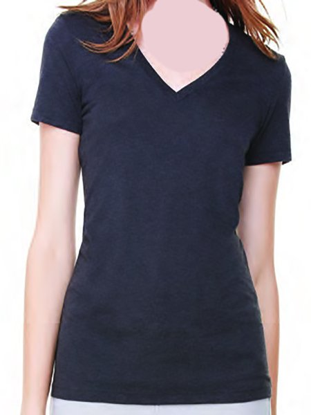 V Neck Tshirts Dark Gray Cotton Tshirt