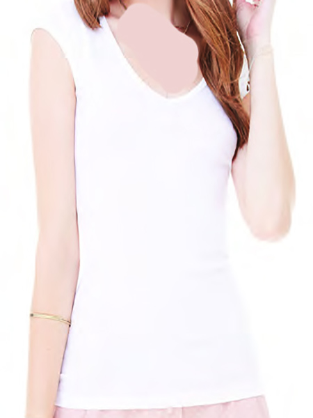 V Neck Tshirts Deep Cotton White Tshirt