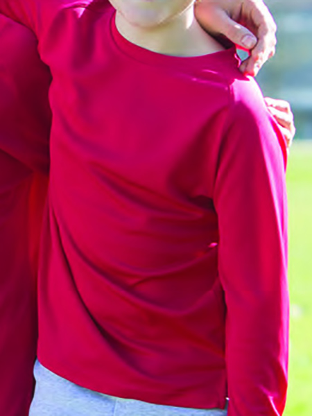 V Neck Tshirts Youth Sports Cotton Tshirt Red